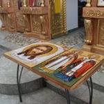 Освящение икон на иконостас в храме Казанской иконы Божией Матери